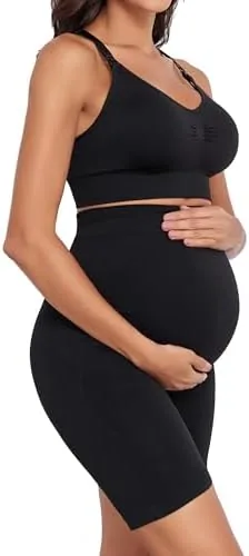 lataly womens nursing maternity 2 piece workout set for breastfeeding brayoga shorts for pregnancy activewear outfit